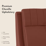 Stanford Premium Upholstered Bed In Leatherette - Luxe Maple