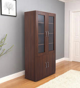 Texo Crockery Unit in Walnut Finish - Luxe Maple