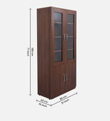 Texo Crockery Unit in Walnut Finish - Luxe Maple
