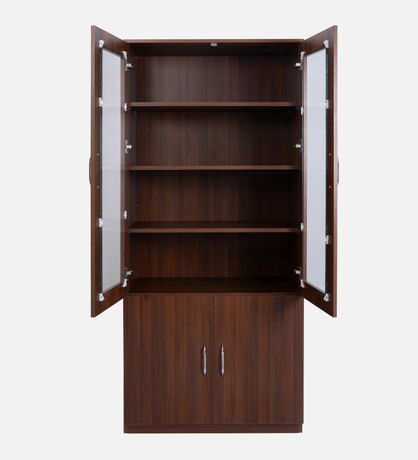 Texo Crockery Unit in Walnut Finish - Luxe Maple