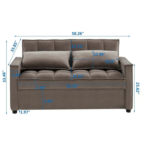Kelvin Sofa Bed In Suede