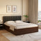 Unline Wood Luxury Upholstered Bed in Leatherette | Luxury Bed - Luxe Maple