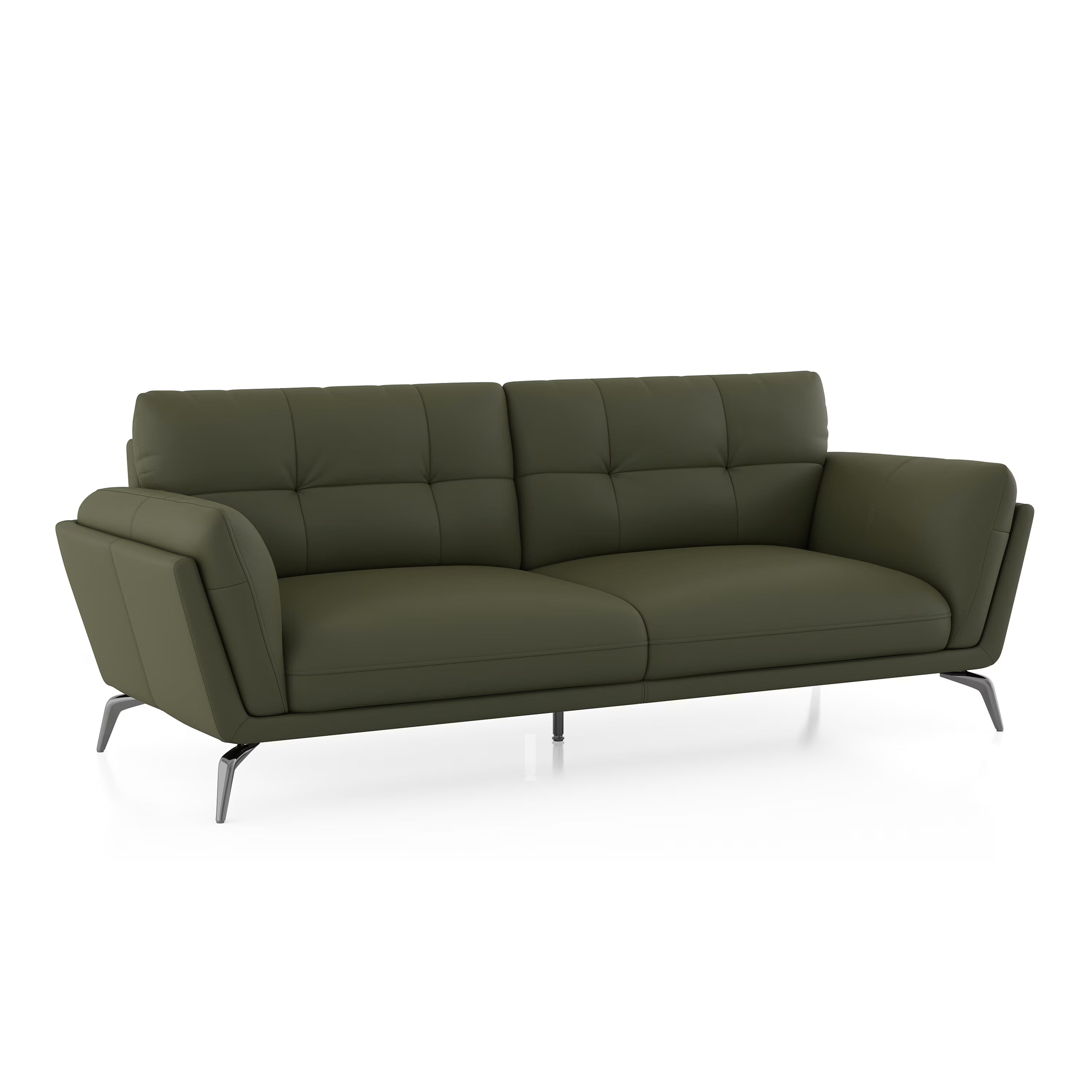 Volly Leatherette Sofa Set - Luxe Maple