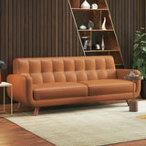 Wave Leatherette Sofa Set - Luxe Maple 3+2+2 Seater