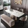 Zig Zag Luxury Dinning Table Set In Stainless Steel 304 8 Seater