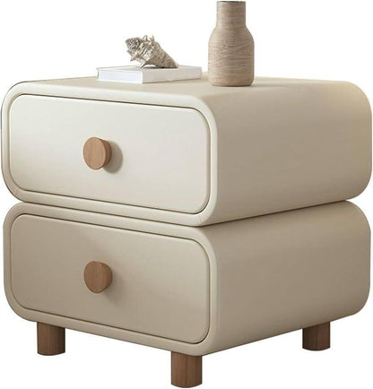 Mario Bedside Table In PU Polish.