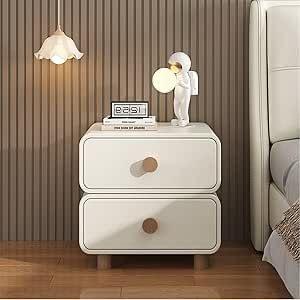 Mario Bedside Table In PU Polish.