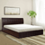 Ellis Wooden Bed with Storage in Brown Finish - Luxe Maple