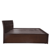 Ellis Wooden Bed with Storage in Brown Finish - Luxe Maple