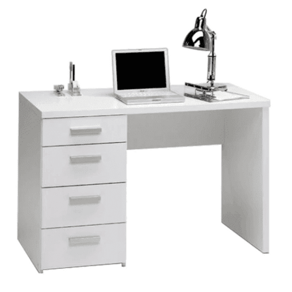 Class Apart Study Table in White Colour - Luxe Maple