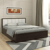Art Living Upholstered Bed with Storage in Brown Finish - Luxe Maple