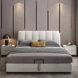 Barbie Premium Upholstered Bed in Suede White