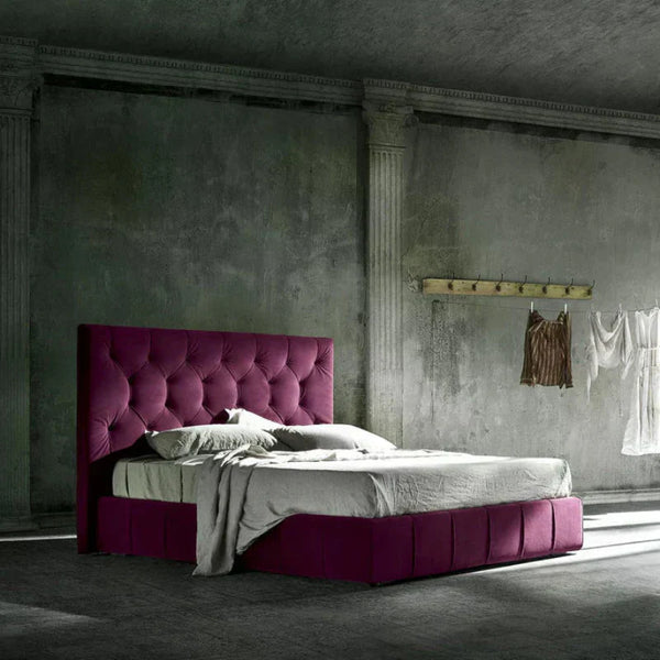 Oppo Quilt Luxury Upholstered Bed in Suede