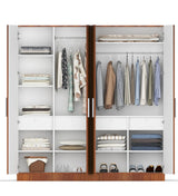Cray Medusa Engineered Wood Wardrobe Walnut Finish
