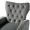 Jacky Chesterfield Chair in Suede - Luxe Maple