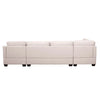 Jeffo Modern Suede Sectional U Shape Sofa