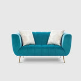 Peppermint Straight Line Sofa Set in Blue