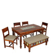 Superb 6 Seater Dining Table in Wenge Color - Luxe Maple