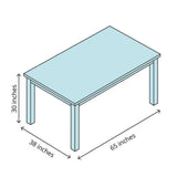 Mozo Luxury 4 Seater Dining Table in Beige