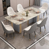 Volvo Luxury 6 Seater Dining Table in Golden Stainless Steel