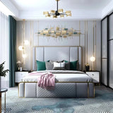 Matrix Luxury Upholstered Bed In Leatherette