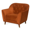 Nuke Couch Accent Chair in Orange Color - Luxe Maple