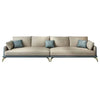 Mono Luxury Modern Suede Sofa Sets In Leatherette - Luxe Maple