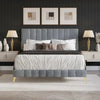 Bravo Luxury Upholstered Bed Without Storage in Suede.