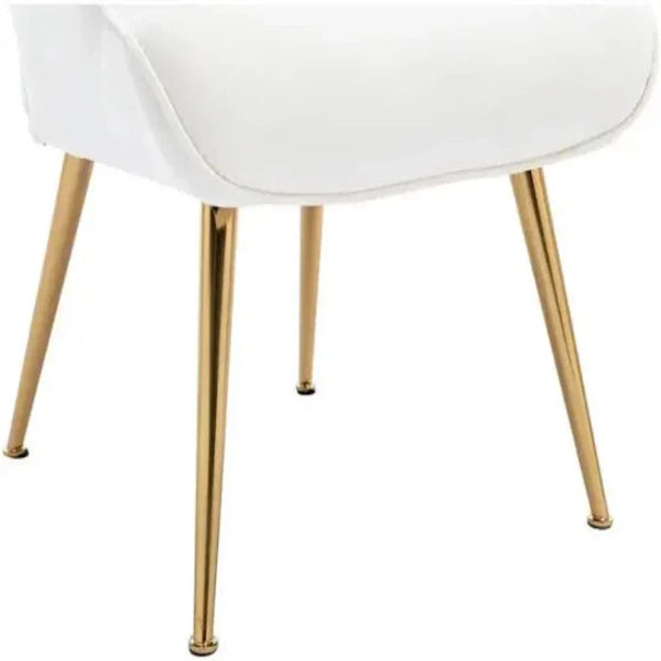 Kitty Button-Tufted Wingback Chair - Luxe Maple