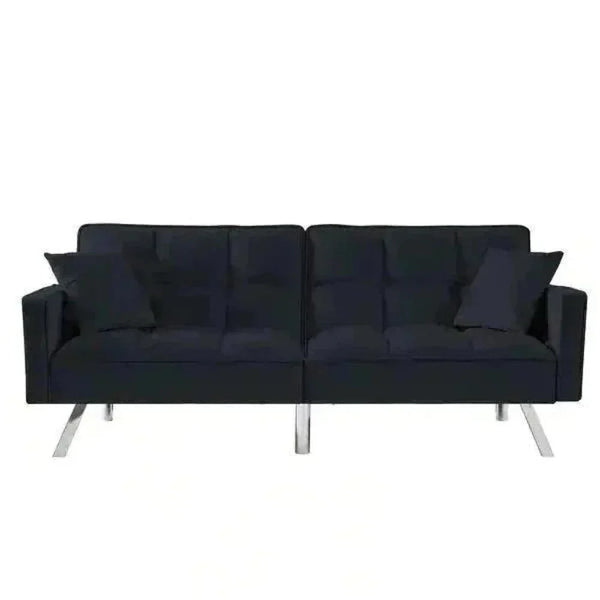 Blockbox Modern Suede Sofa Sets - Luxe Maple