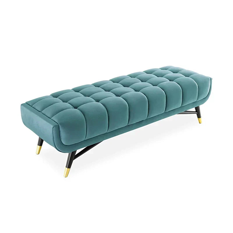 Cross line Lounger in Suede