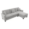 Celio Modern Suede Sectional Sofa