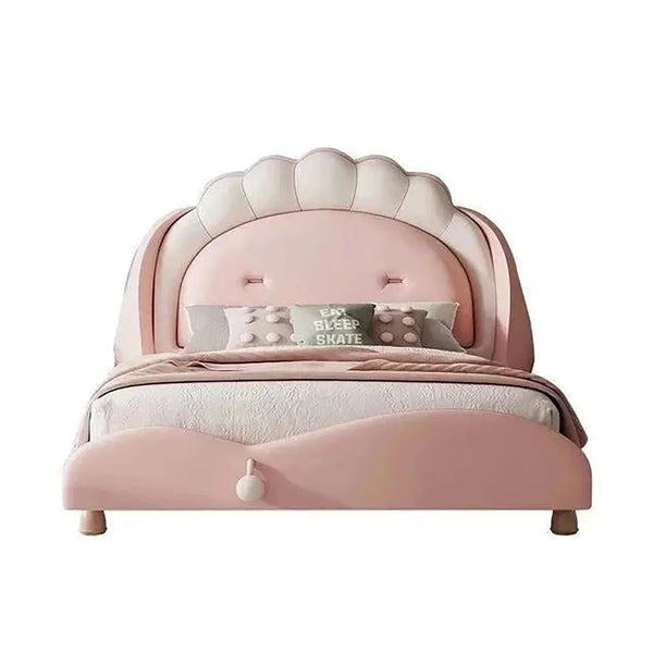 Kido Upholstered Kids Bed Without Storage in Suede