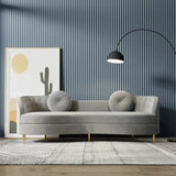 Perfecto Luxury Modern Suede Sofa Set Grey