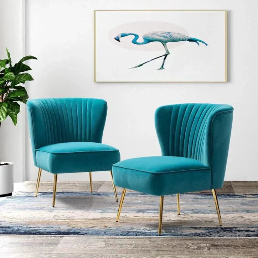 Pepper Accent Chair ( Pair ) Teal Blue