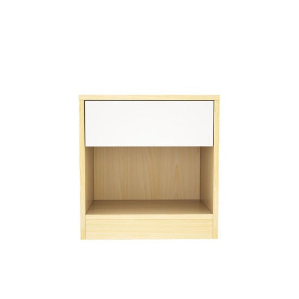 Monaco Engineered Wood Wenge Finish Bedside Table