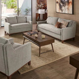 Donald Luxury Straight Line Sofa Set Grey