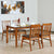 Jackie 4 Seater Dining Table in Honey Teak Color - Luxe Maple