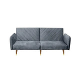 Hexa Luxury Mid-Century Sofa In Suede