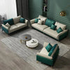 Mono Luxury Modern Suede Sofa Sets In Leatherette - Luxe Maple
