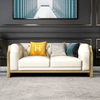 Bentley Luxury Chesterfield Sofa Set In Off White - Luxe Maple