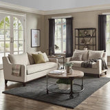 Donald Luxury Straight Line Sofa Set Beige