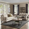 Donald Luxury Straight Line Sofa Set - Luxe Maple
