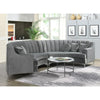 Mexican Round Modern Suede Sectional Sofa