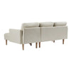 Practo Modern Suede Sofa Set in Suede With Setty - Luxe Maple