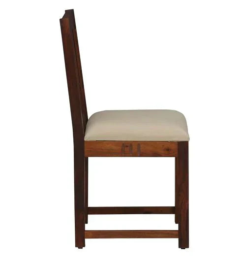 Tipsy 6 Seater Dining Table in Wenge Color (Sheesham Wood)