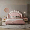 Kido Upholstered Kids Bed Without Storage in Suede King Pro