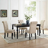 Mozo Luxury 4 Seater Dining Table in Beige