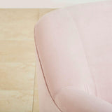 Inox Kings-well Barrel Accent Chair in Pink
