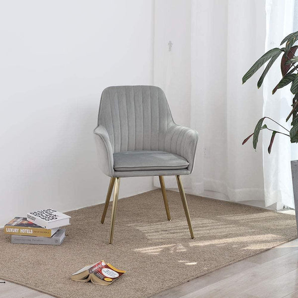 Oppo Suede Accent Chair - Luxe Maple